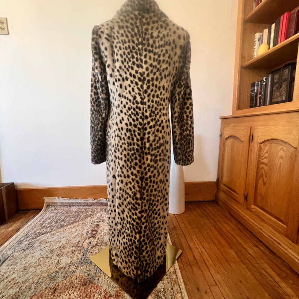 X-Revolve House Of Harlow 1960 Perry Faux Fur Leopard Coat XXS - Picture 2 of 15
